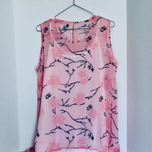 NWT Pink Floral Dress (L)